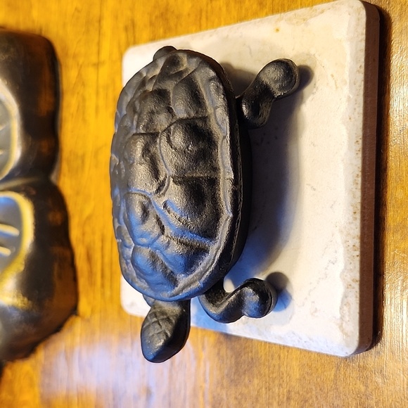 Vintage Iron Art Black Turtle Trinket Holder - Picture 9 of 12